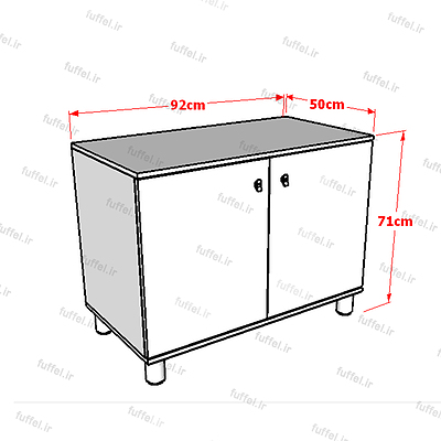 نیم کمد فوفل مدل SI101-N-094-N