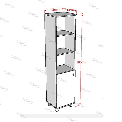 کمد اداری فوفل مدل BL102